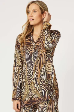 Morocco Print Shirt - Animal - HV30