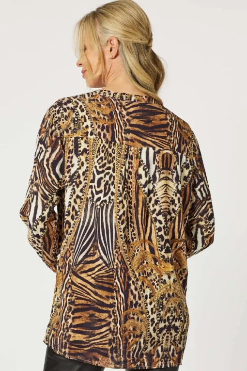 Morocco Print Shirt - Animal - HV30