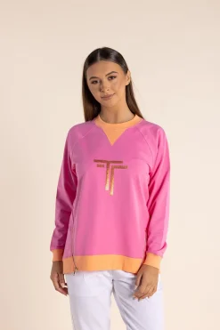 Naya Zip Sweat - Fizzy Pink - TT54