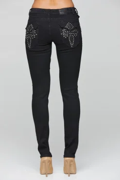 Nottingham Studded Jeans - Black - NLJ13