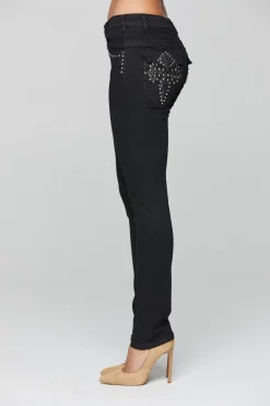 Nottingham Studded Jeans - Black - NLJ13
