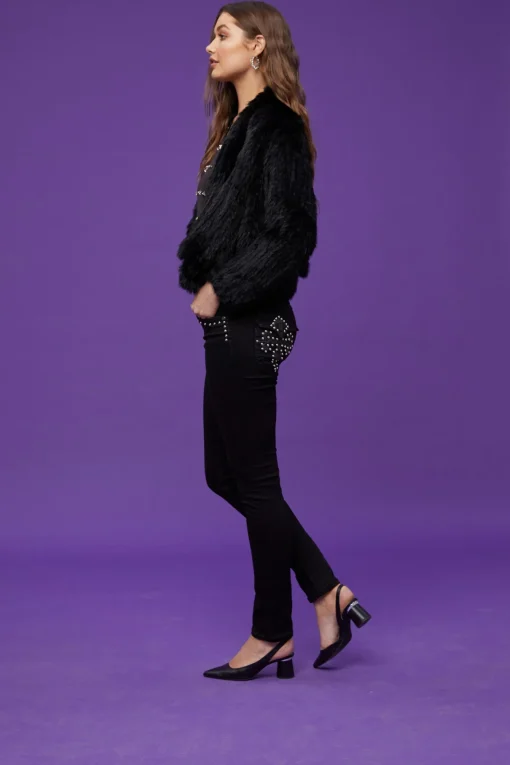 Nottingham Studded Jeans - Black - NLJ13