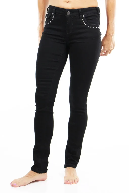 Nottingham Studded Jeans - Black - NLJ13