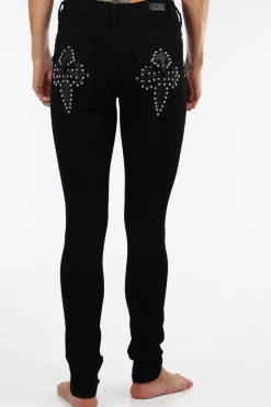 Nottingham Studded Jeans - Black - NLJ13