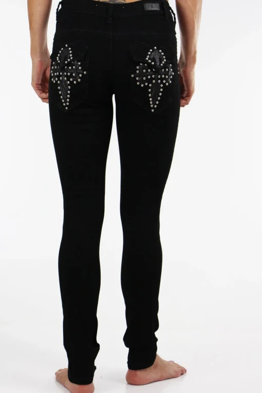 Nottingham Studded Jeans - Black - NLJ13
