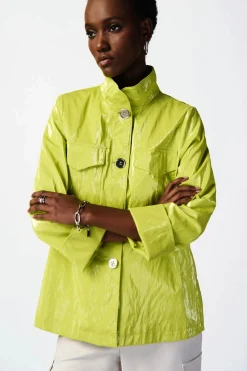 Novelty Boxy Jacket - Key Lime - JR39