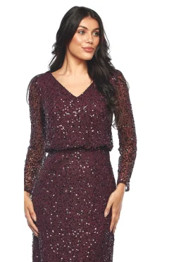 Olympia Sequin Dress | Claret | JH2
