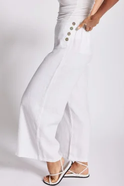 Palazzo Pants - White - SS7
