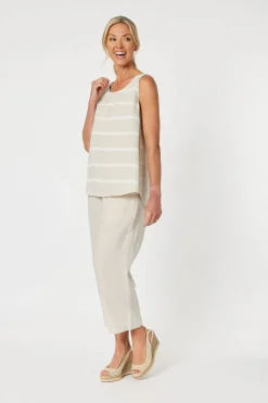 Patio Stripe Tank - Natural - GS12