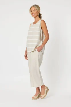 Patio Stripe Tank - Natural - GS12