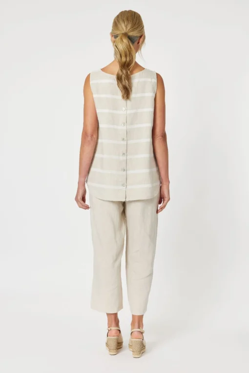 Patio Stripe Tank - Natural - GS12