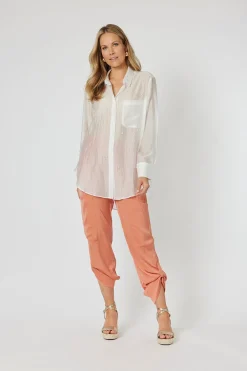 Pearl Voile Shirt - White - HV16