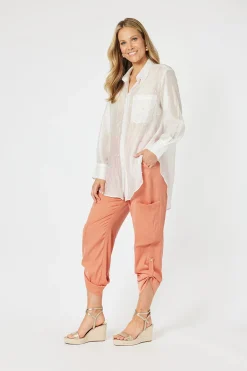 Pearl Voile Shirt - White - HV16