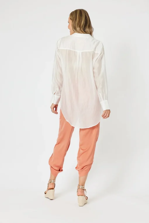Pearl Voile Shirt - White - HV16