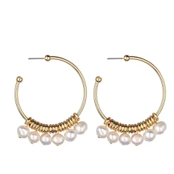 Pia Laura Freshwater Pearl Hoop