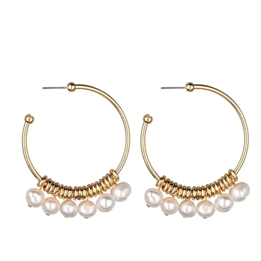 Pia Laura Freshwater Pearl Hoop