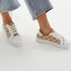 Pleat Sneaker - Camel/White - AE19