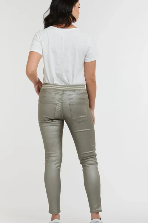 Pleather Tommy Jean - Silver - IS44