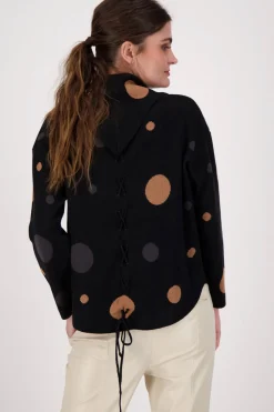 Polka Mock Neck Sweater - SP6