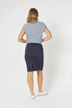 Portia Denim Skirt - Navy - TZ3