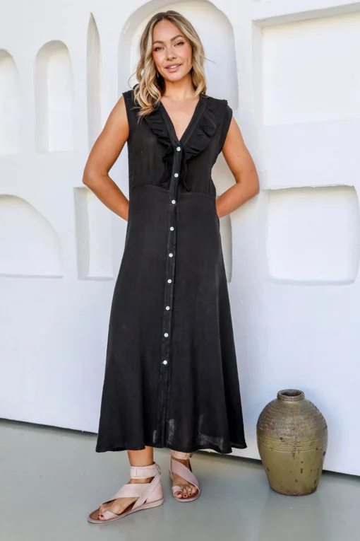 Pranzo Dress - Black - FA32