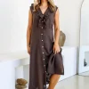 Pranzo Dress - Chocolate - FA32
