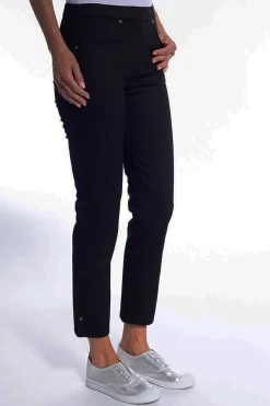 Pull On 7/8 Jeans - Black - CL5