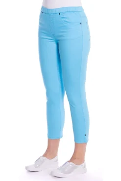 Pull On 7/8 Jeans - Ocean - CL5