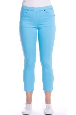 Pull On 7/8 Jeans - Ocean - CL5
