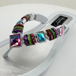 Rainbow Thong - White- GC1