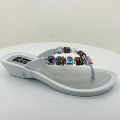 Rainbow Thong - White- GC1