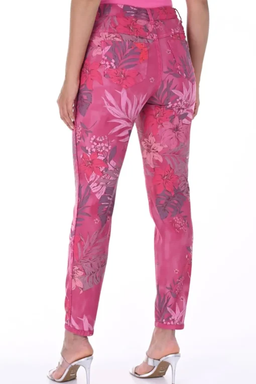 Reversible Print Jean - Fuchsia - FL63