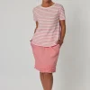 Ruffle Linen Skirt - Coral - GS22