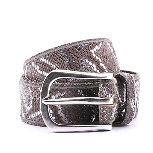 Sabia Belt - Brown Silver - BB5