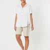 Safari Linen Shirt - White - GS16