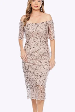 Scalloped Hem Embellished Dress | Pearl | JH10