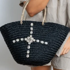Shelley Beach Basket - Black - H13