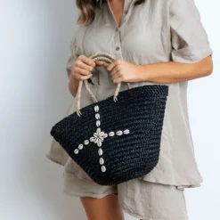 Shelley Beach Basket - Black - H13