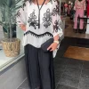 Silk Viscose Pants - Black - CG17