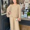 Silk Viscose Pants - Tan - CG17