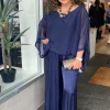 Silk Viscose Top - Navy - CG6