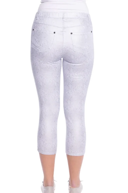 Snake Foil Capri Jegging - Silver - CL3