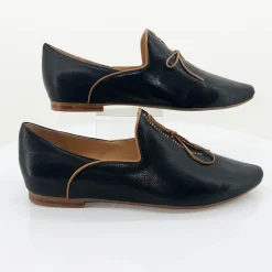 Sommer Flats - Black & Tan - TE12