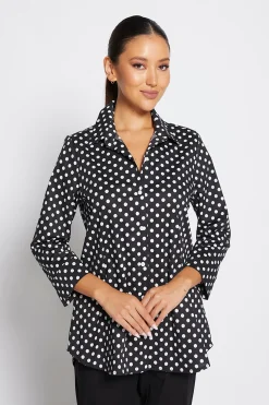 3/4 Spot Shirt - Black - PH44