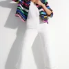 Straight Crop Pull-On Jeans - White - JR47