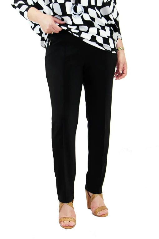 Straight Cut Pants - Black - JR10