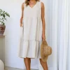 Strati Dress - Sand - FA33