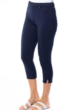 Stretch Capri Jeggings - Navy - CL2
