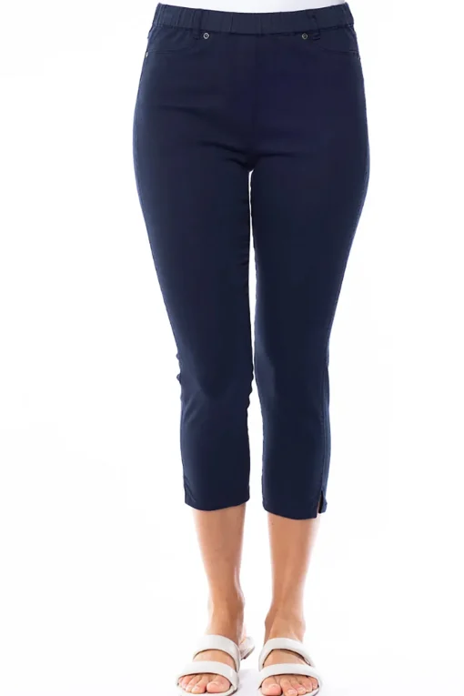 Stretch Capri Jeggings - Navy - CL2