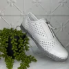 Tani Zip Leather Sneaker | White | RS7